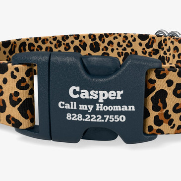 closeup of buckle personalization