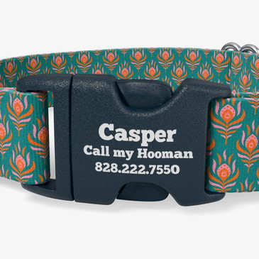 closeup of buckle personalization