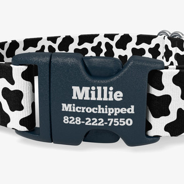 closeup of buckle personalization