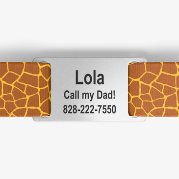 closeup of nameplate personalization