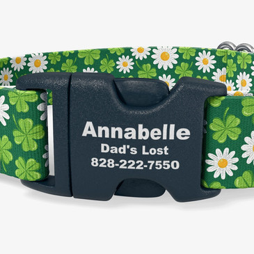 closeup of buckle personalization