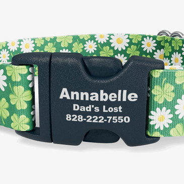 closeup of buckle personalization