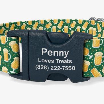 closeup view of personalization