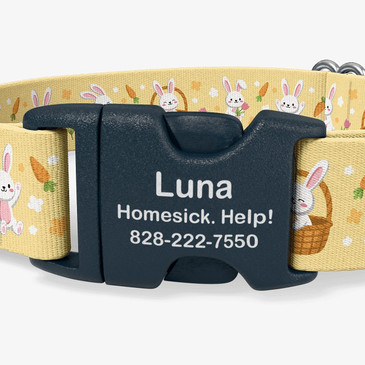 closeup of buckle personalization