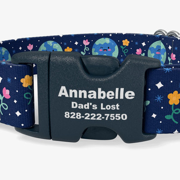 closeup of buckle personalization