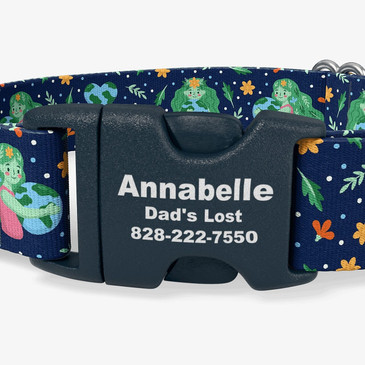 closeup of buckle personalization