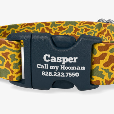 closeup of buckle personalization