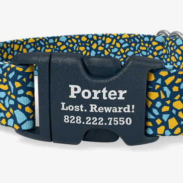 closeup of buckle personalization