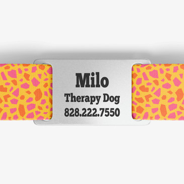 closeup of nameplate personalization