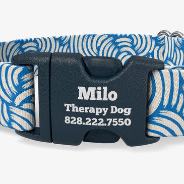 closeup of buckle personalization