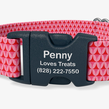 closeup of buckle personalization