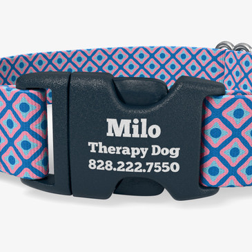 closeup of buckle personalization