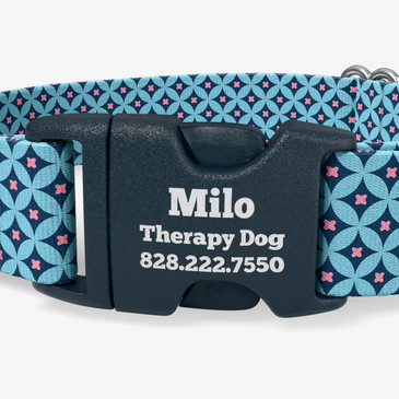 closeup of buckle personalization