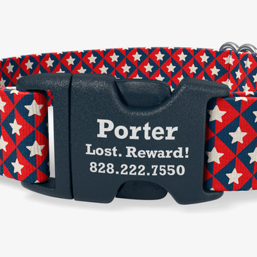 closeup of buckle personalization