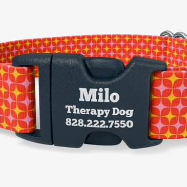 closeup of buckle personalization