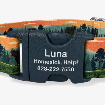 closeup of buckle personalization