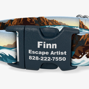closeup of buckle personalization