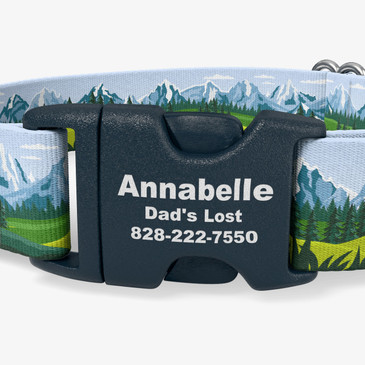 closeup of buckle personalization