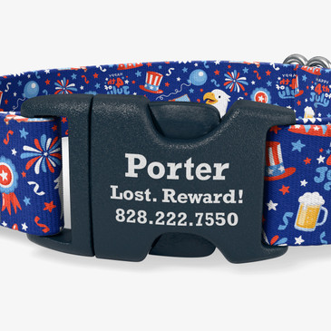 closeup of buckle personalization