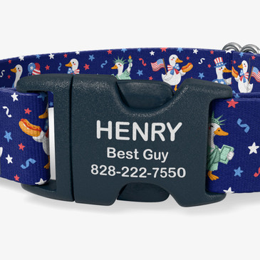 closeup of buckle personalization