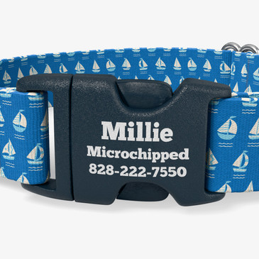 closeup of buckle personalization