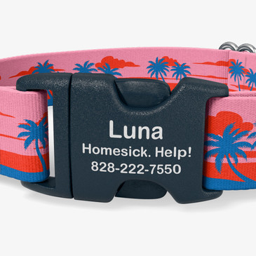 closeup of buckle personalization