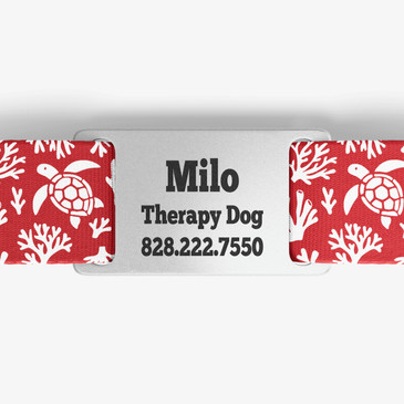 closeup of nameplate personalization