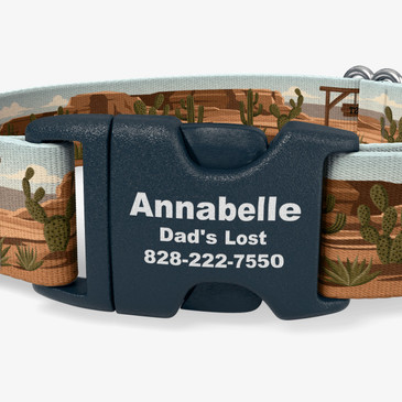 closeup of buckle personalization