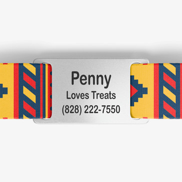 closeup of nameplate personalization