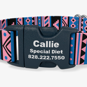 closeup view of personalization