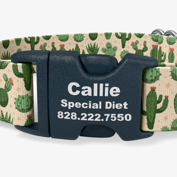 closeup of buckle personalization