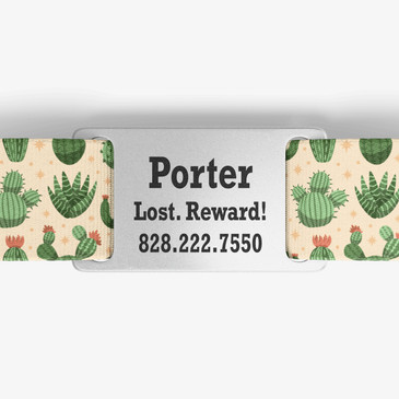 closeup of nameplate personalization