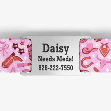 closeup of nameplate personalization