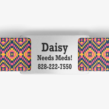 closeup of nameplate personalization