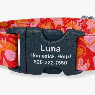 closeup of buckle personalization
