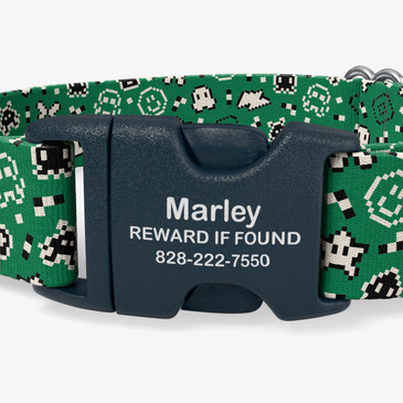 closeup of buckle personalization