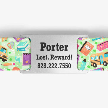 closeup of nameplate personalization
