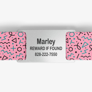 closeup of nameplate personalization