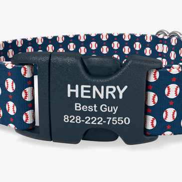 closeup of buckle personalization