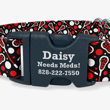 closeup of buckle personalization