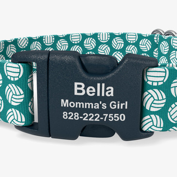 closeup of buckle personalization
