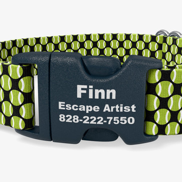 closeup of buckle personalization