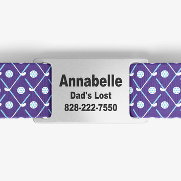 closeup of nameplate personalization