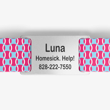 closeup of nameplate personalization