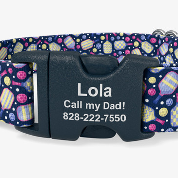 closeup of buckle personalization