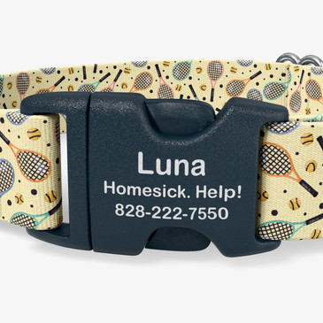 closeup of buckle personalization