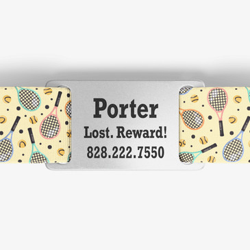 closeup of nameplate personalization