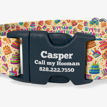 closeup of buckle personalization