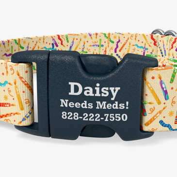 closeup view of personalization