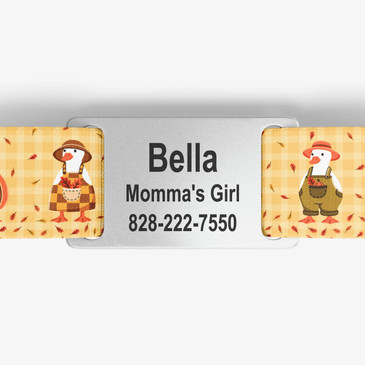 closeup of nameplate personalization